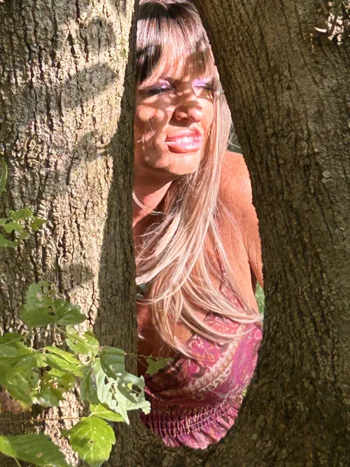 60 years old, gasping louder with every stroke.