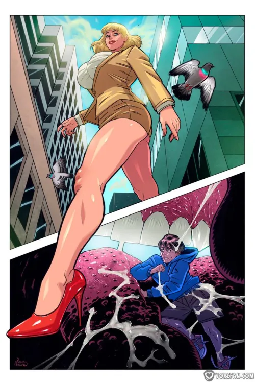 {image} From Teacher's Pet to Teacher's Snack (Rosita Amici) [oral vore, maw shot, giantess, giantess vore, male prey]