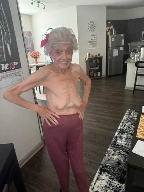 85yo tits still hanging strong... smash or pass