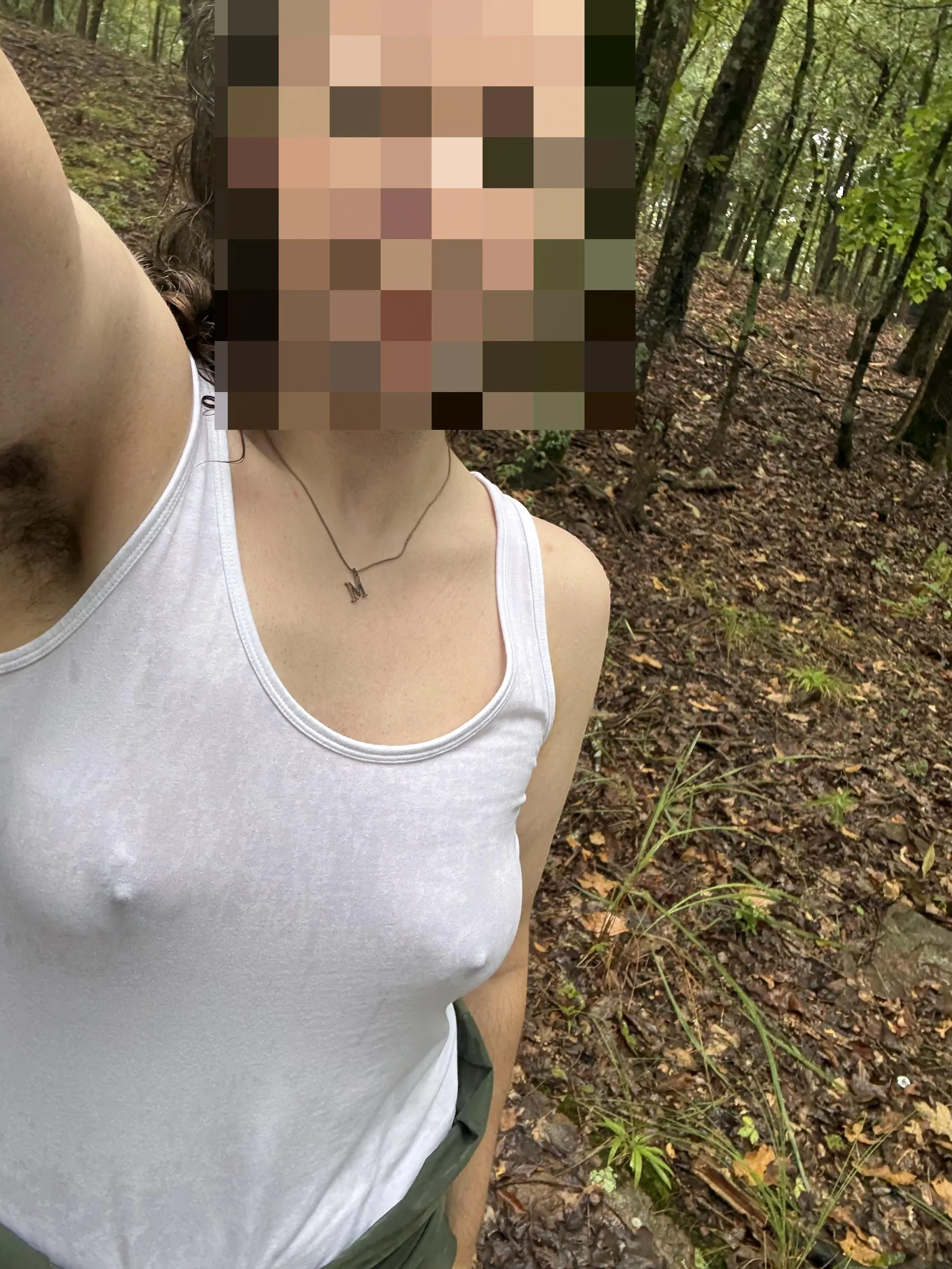 appropriate attire for hiking on a rainy day, i think