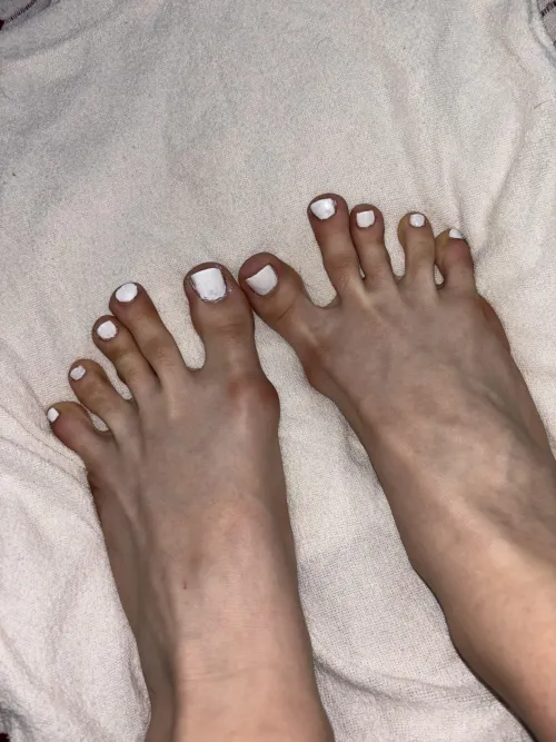 I keep my toes open so you can lick the space in between