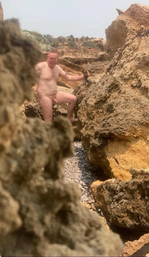 Making my way to the beach