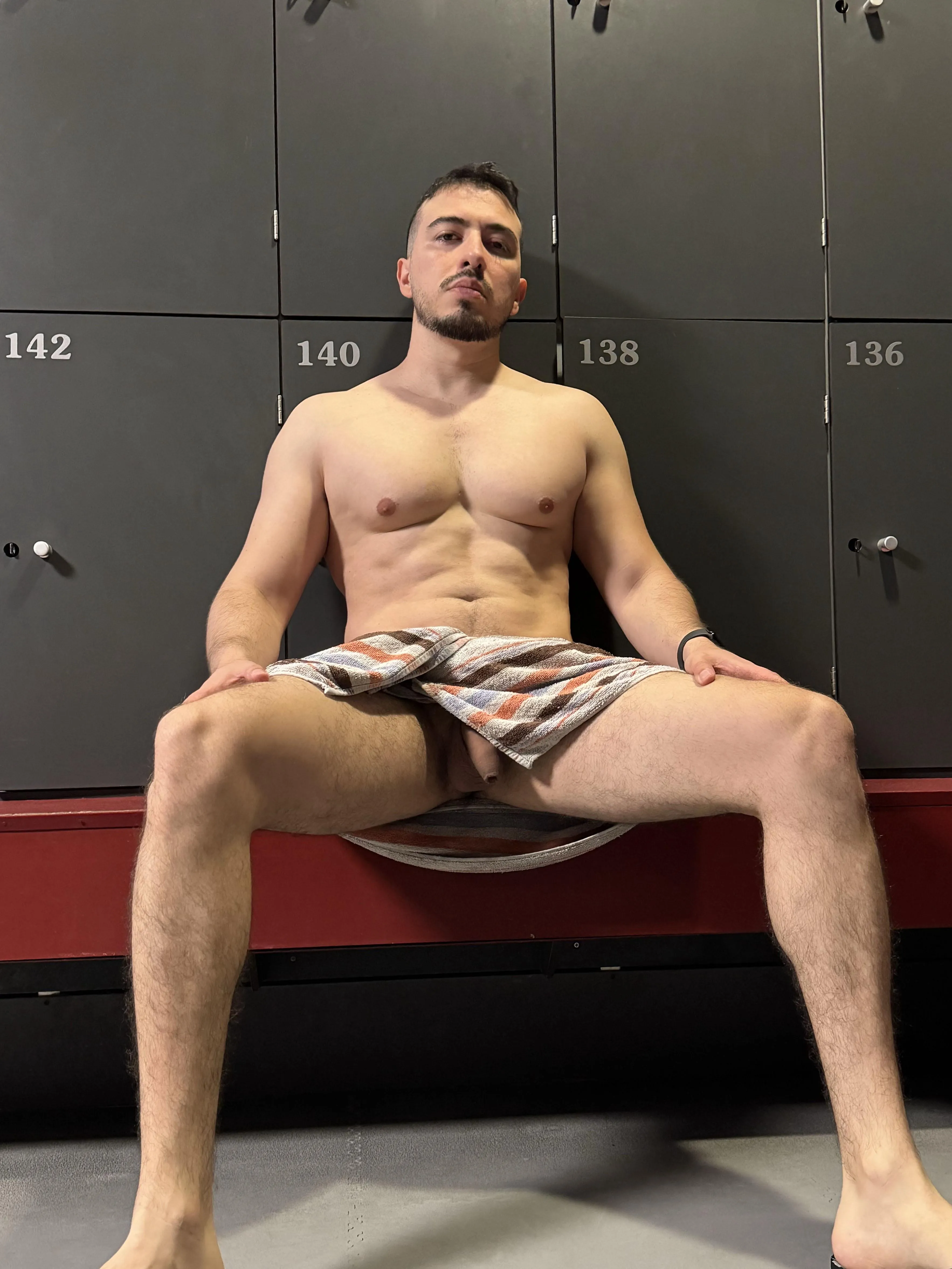 This is how I sit in front of you when we have a little chat in the locker room