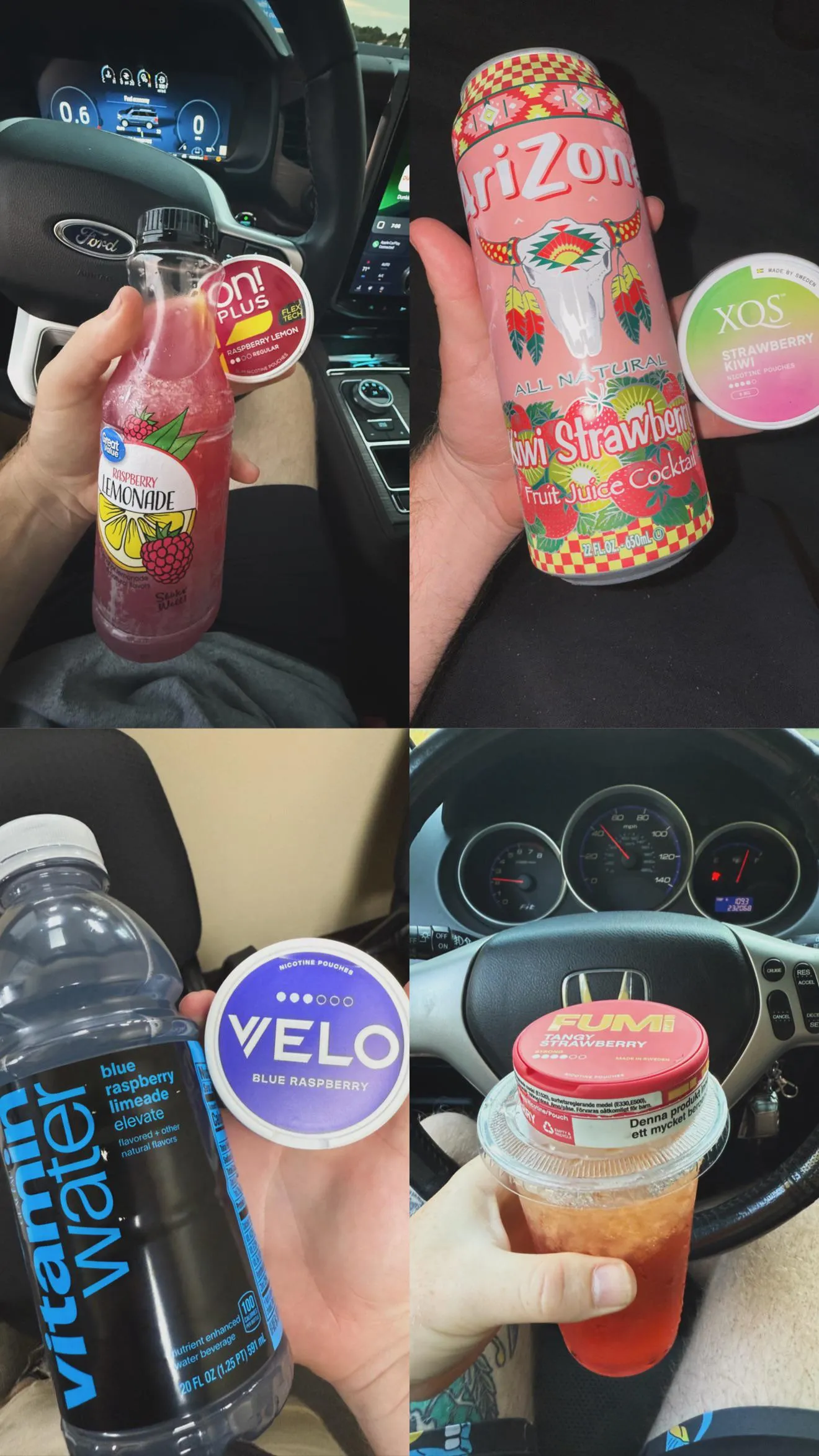 Pairing pouches with drinks