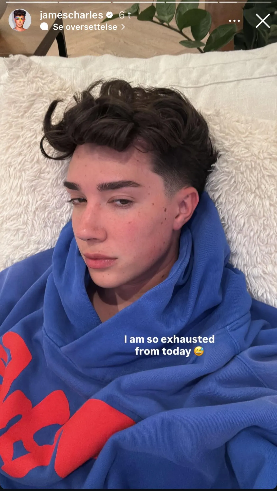 James is soo cute even when he’s tired. 🥹😍