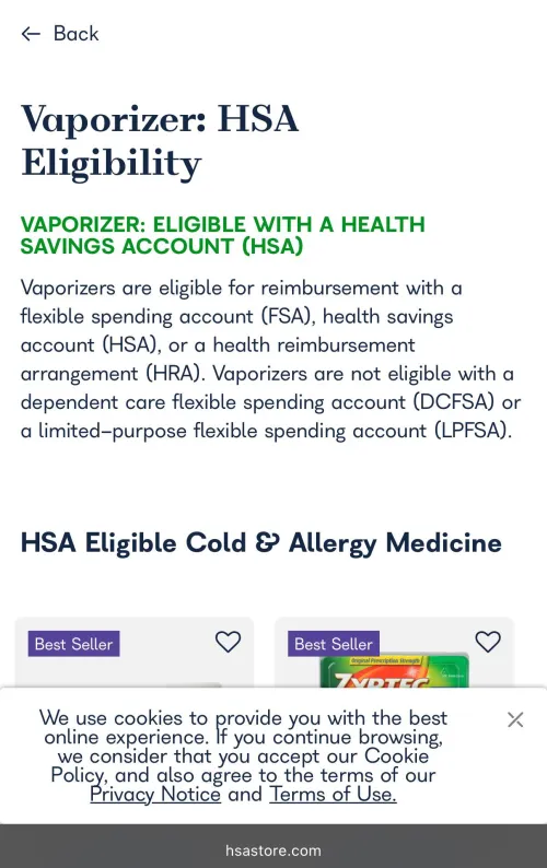 anyone have any luck using HSA or FSA?