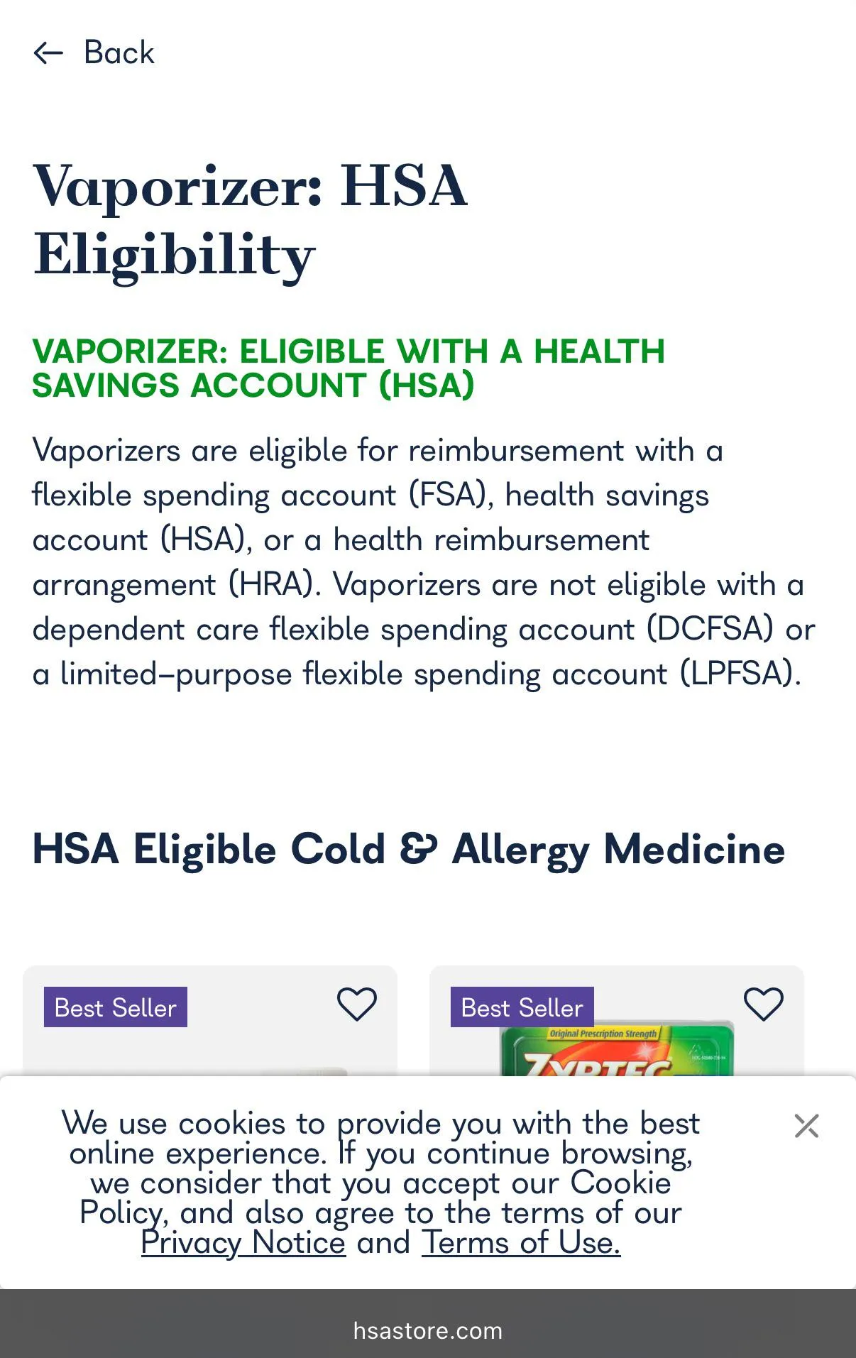 anyone have any luck using HSA or FSA?