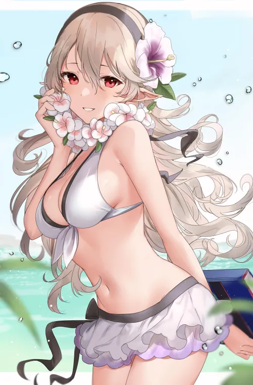 Summer Corrin with a lovely flower necklace [Haru]
