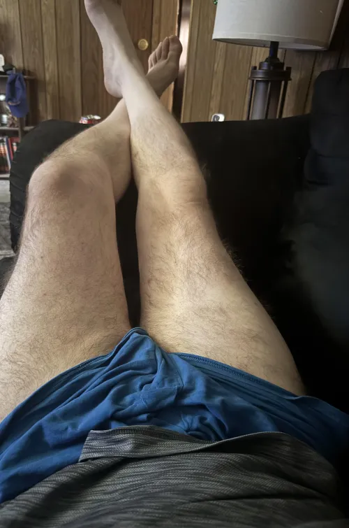 48/M/WV Relaxing on my couch this afternoon