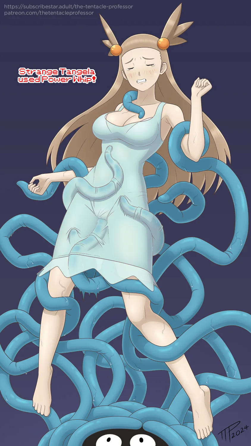 Jasmine x Tangela! (TheTentacleProfessor) [Pokémon]