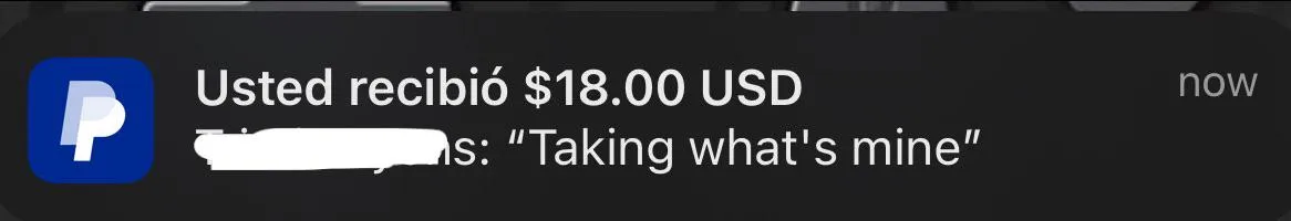 My fag’s PayPal account