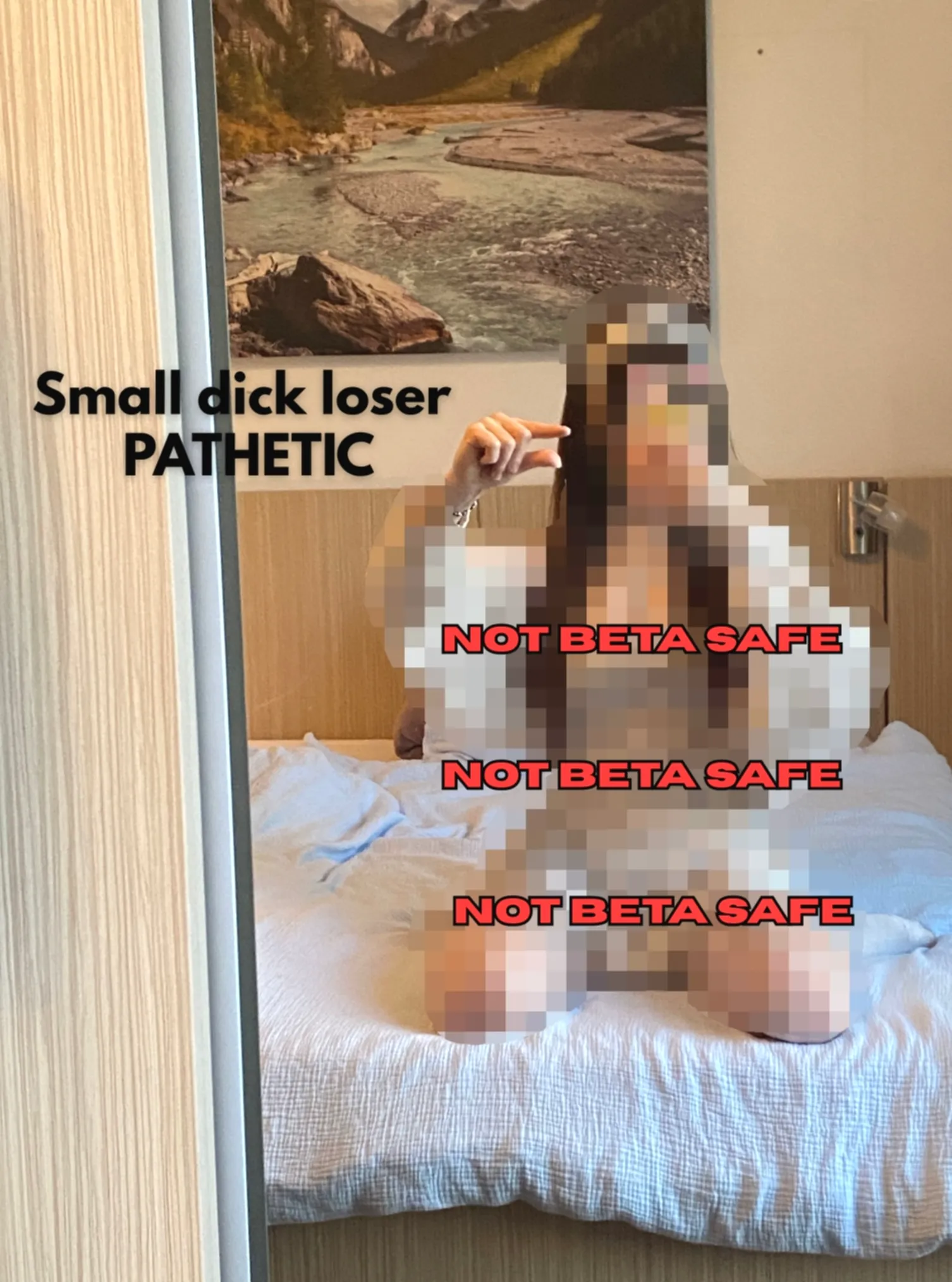 Calling you small dick beta makes you weak, doesn't it? 😉