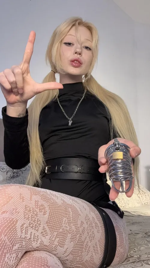 i only let my slaves cum twice a year... still want me to lock you up, beta boy?