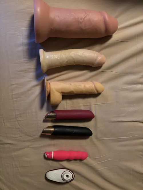 My girlfriend’s toy collection