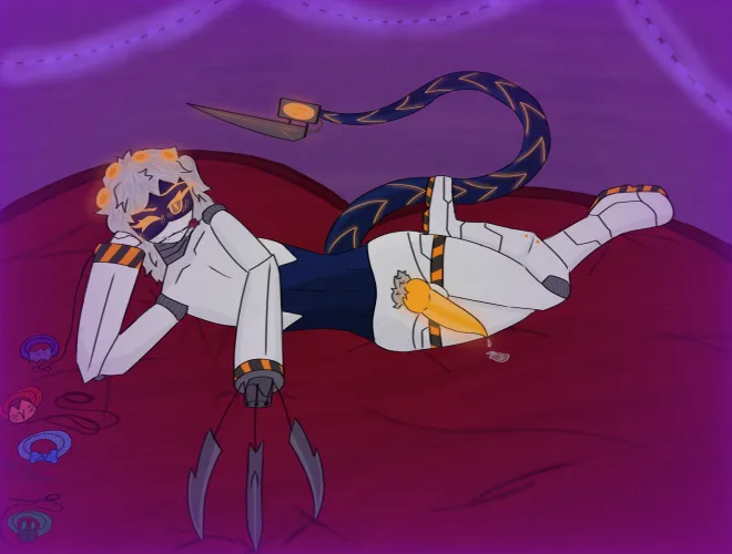 N being a cornball attempting to seduce Uzi after reading freaky literature.