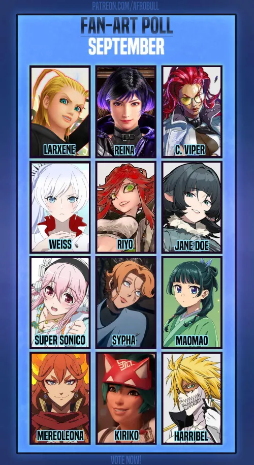 SEPTEMBER 2025 POLL IS LIVE! Who's your pick? 👀