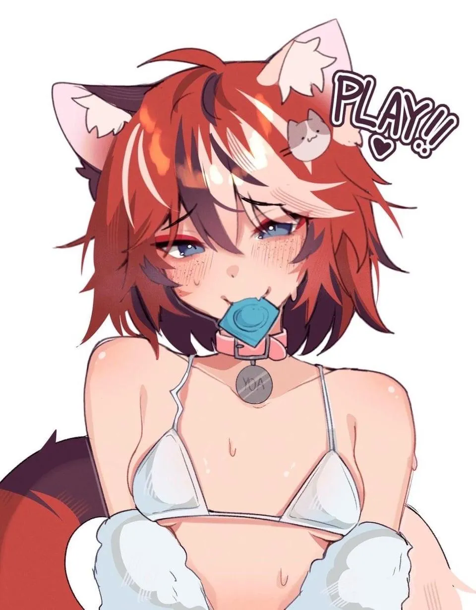 Oh you want to play kitty? I did promise I would if you were good… Hey your teeth is piercing th-never mind.