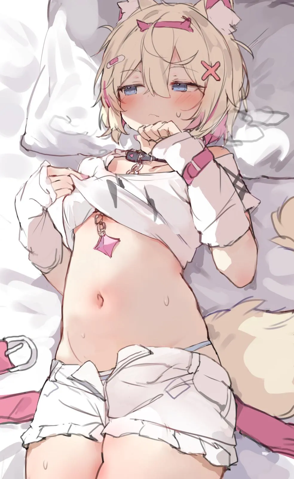 presenting tummy for rubs