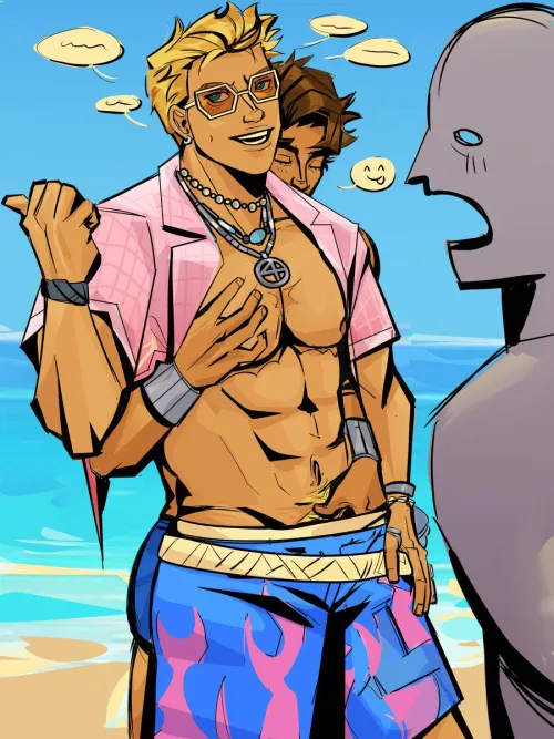 Spiderman x Human torch skin summer