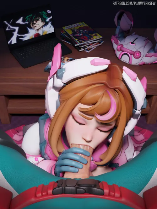 Uraraka Giving Blowjob to Midoriya (PLawyer) [My Hero Academia]