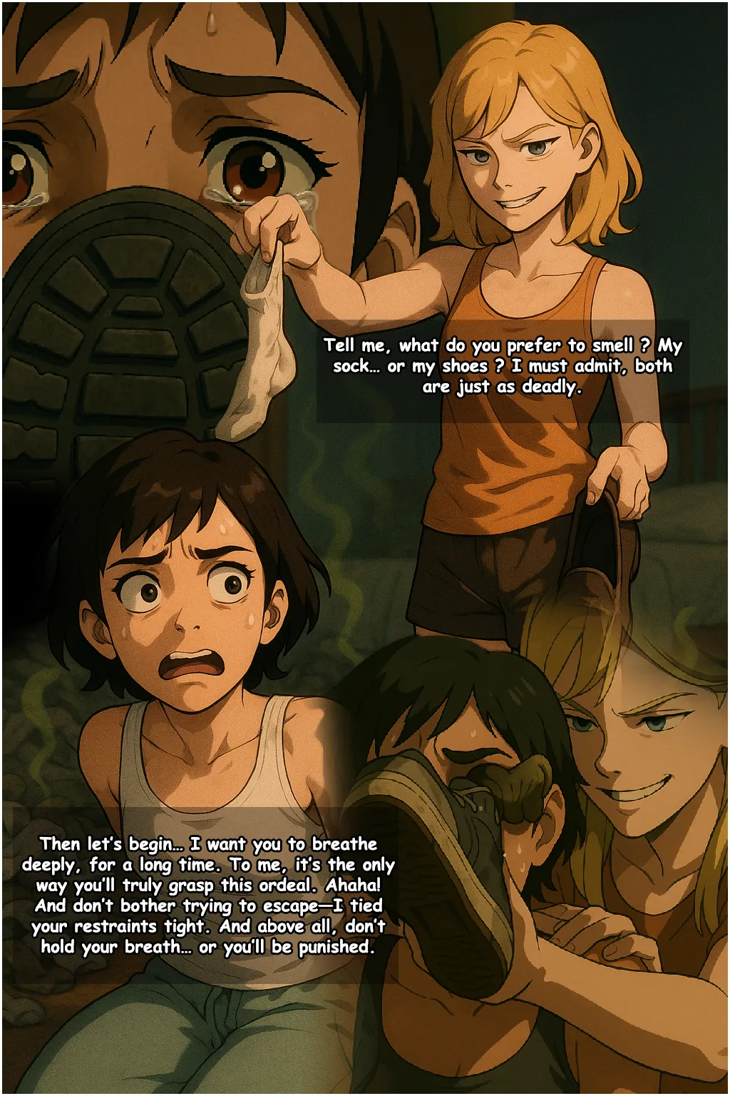 What do you prefer ? [Feet] [Smell]