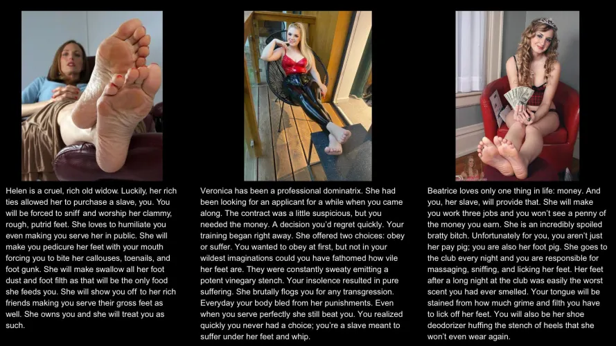 Would You Rather: Mistress Edition [Feet]