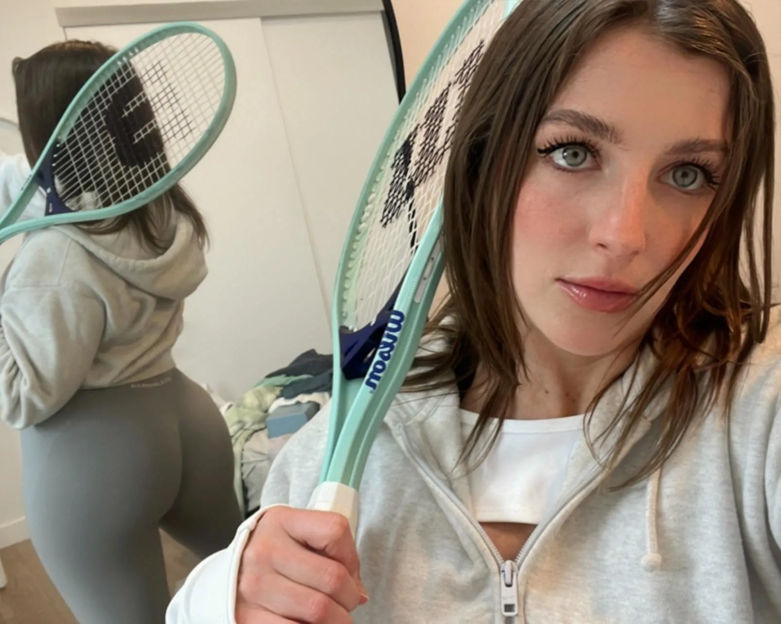 A little tennis after leg day