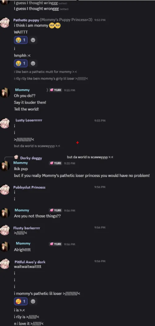 Look how pathetic my flusty little puppygirl is! I'm sure she would love it if you made fun of her a little<3~