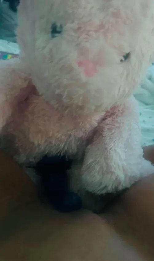 i love riding my teddy bears