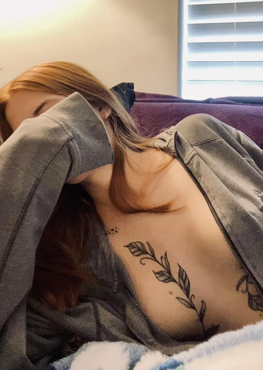 Would you zip me up or pull it down more?? 👀