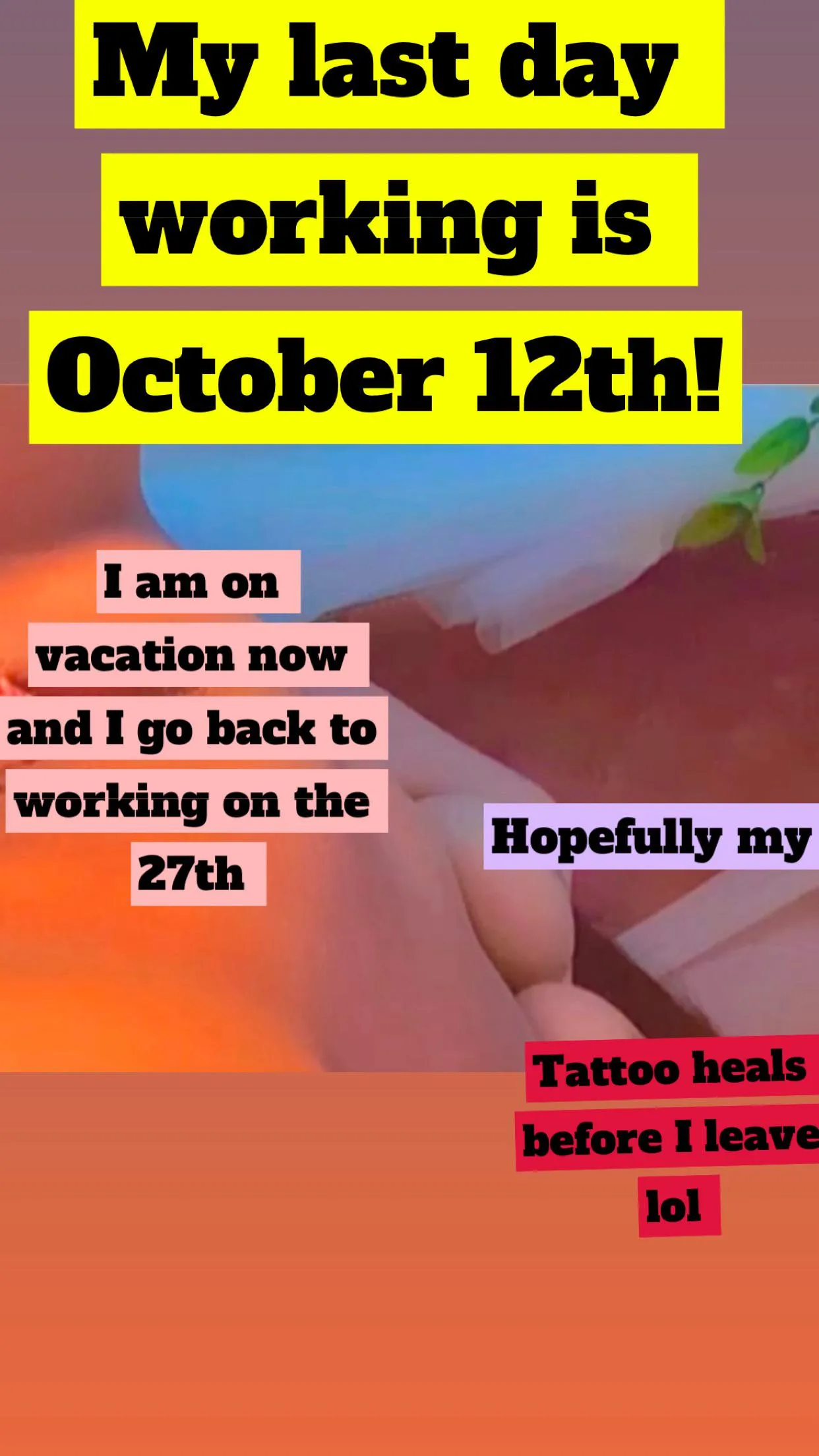 Quitting 👙 that doesn’t mean I won’t go to a different stand soon tho but am taking a break for a bit before I go back to bikini coffee