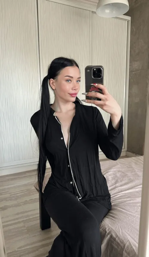 attempting to look attractive