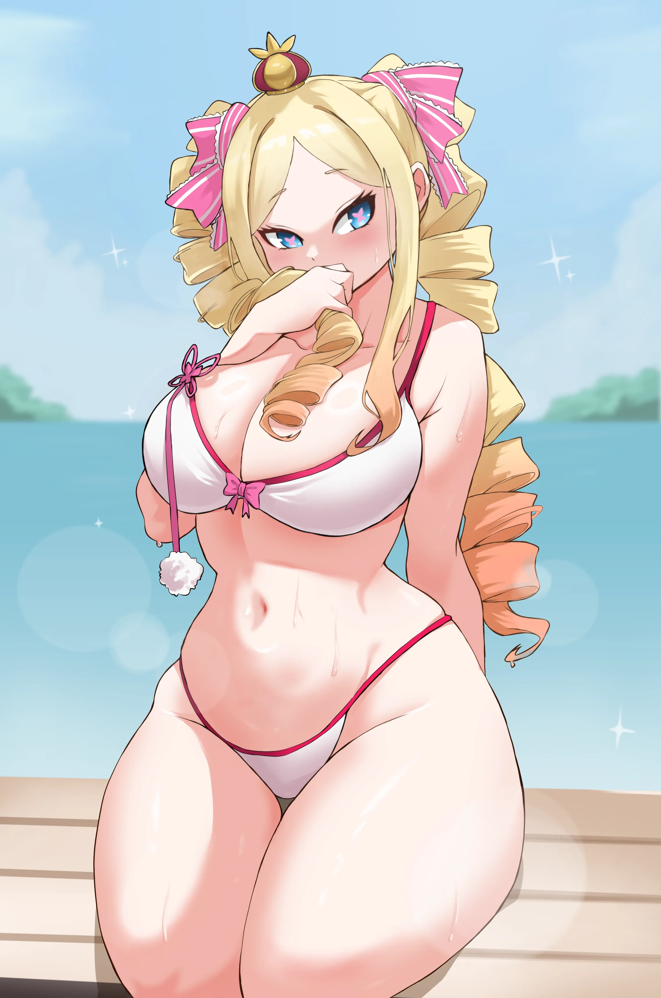 Big Betty's feeling hot at the beach (Miarin141)