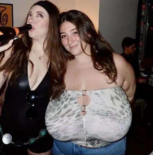 Breast dressed at the party