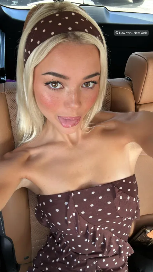 Car selfie from New York - IG August 2025