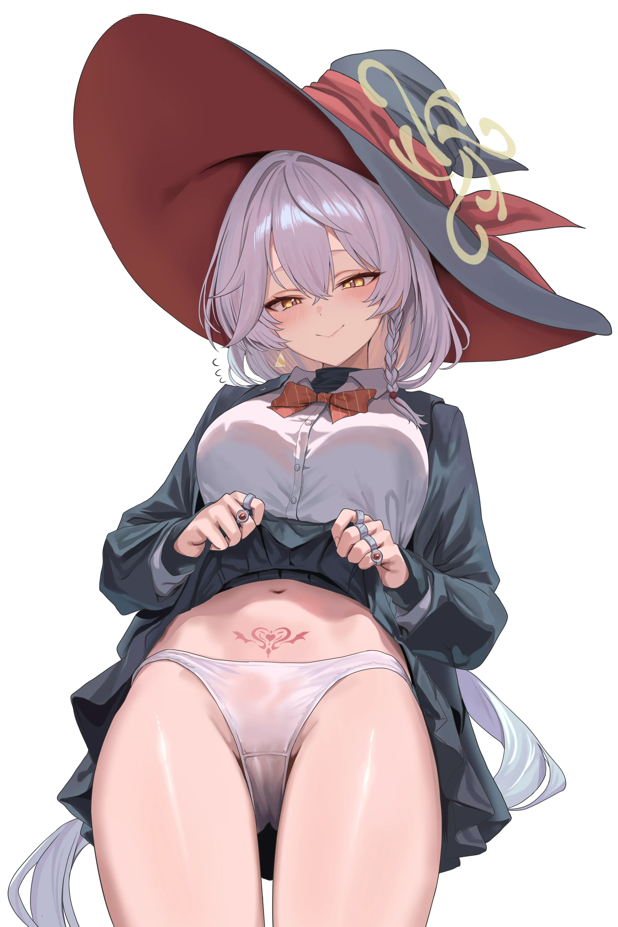 Eri showing the panties she wears