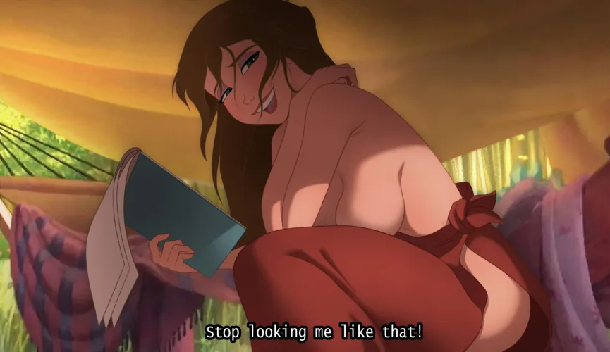 Jane at the camp (Inker Comics) [TARZAN]