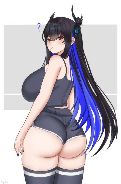 Nerissa Looking Cheeky in Shorts [Hololive]