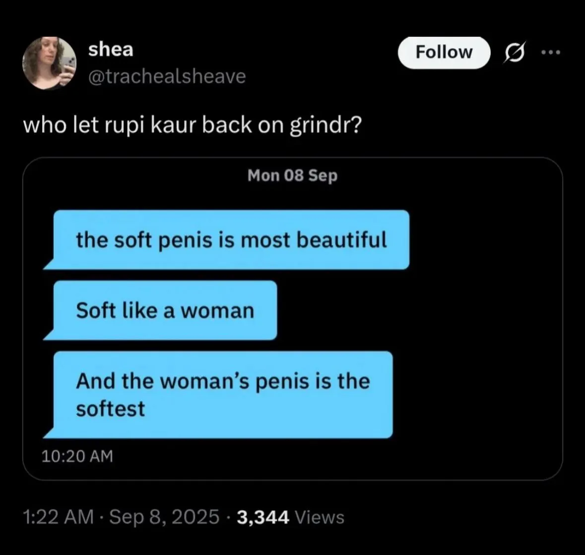 not rupi on grindr 💀💀💀💀💀