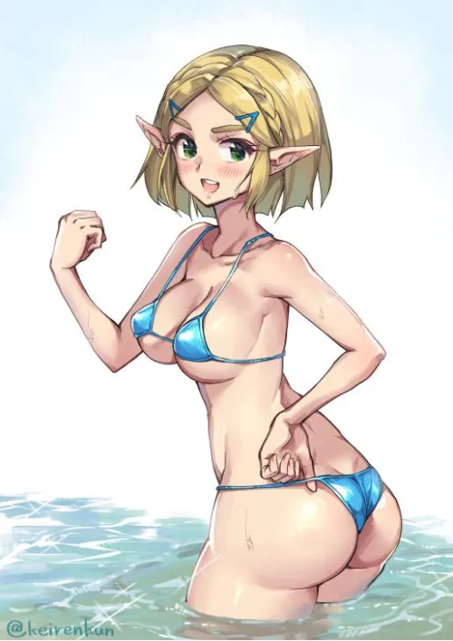 Zelda Posing in Her Bikini [LOZ]