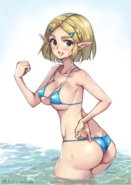 Zelda Posing in Her Bikini [LOZ]
