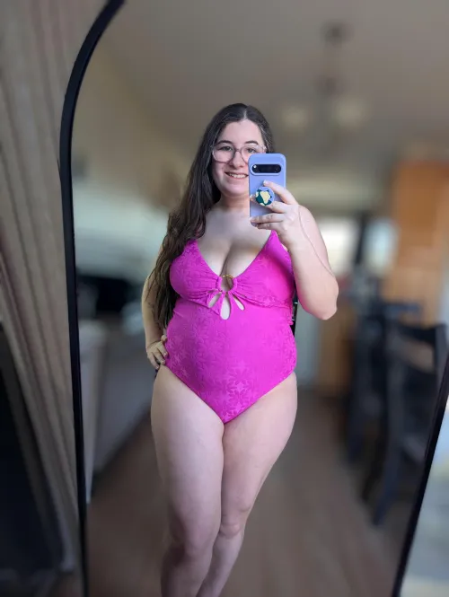 Hot pink one piece