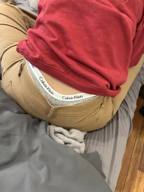 Had some Calvin’s showing in bed this morning