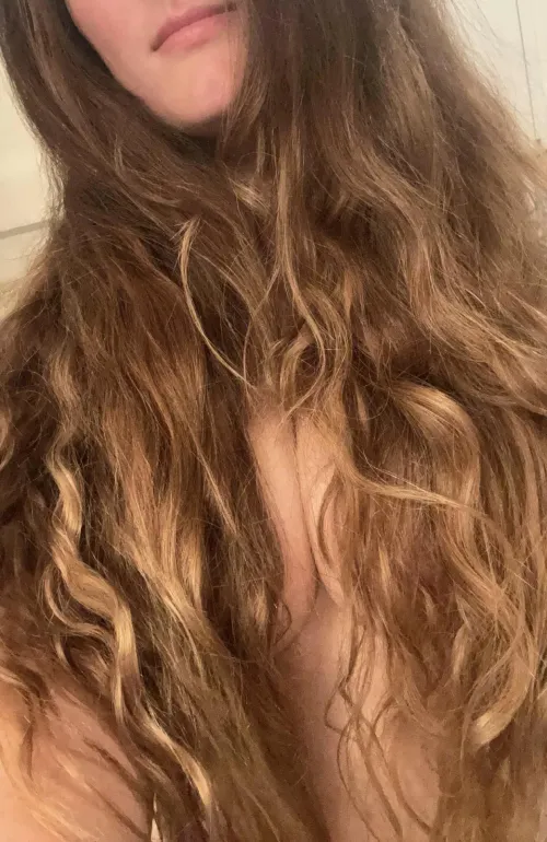 Hair long enough to cover up with