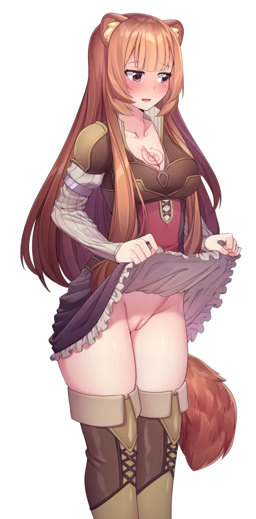 Raphtalia showing her pussy
