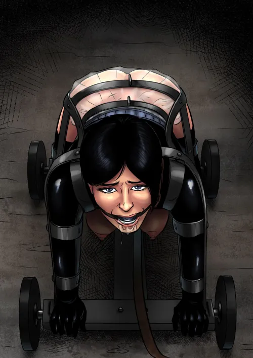 She has wheels so you can move her to any place.