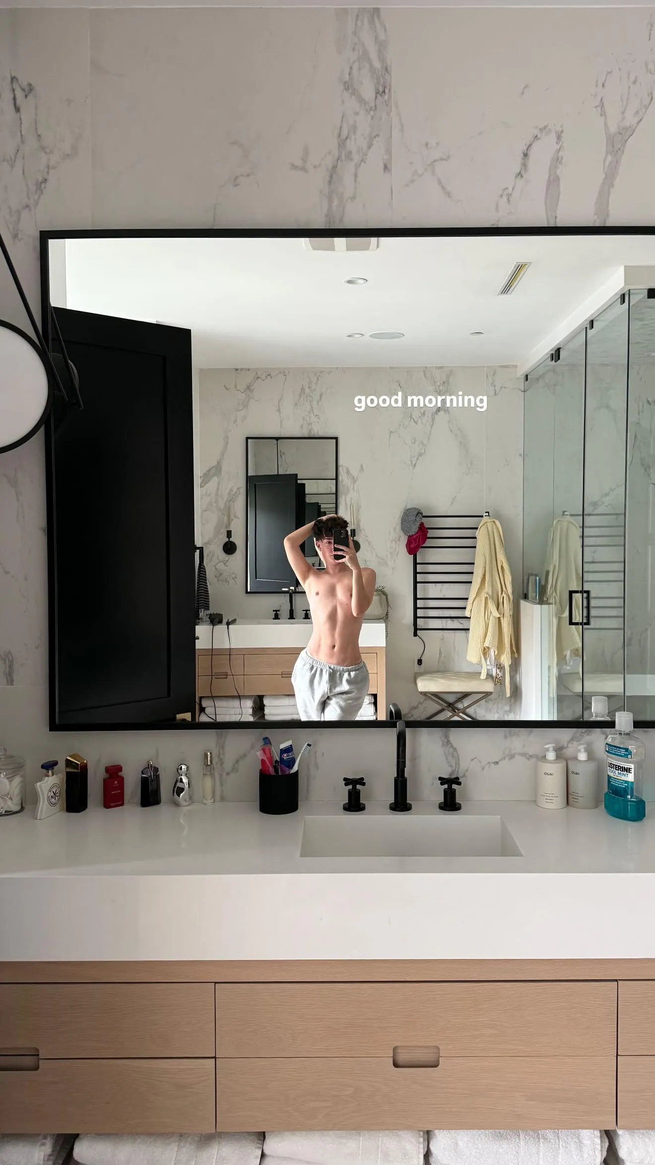 Shirtless morning