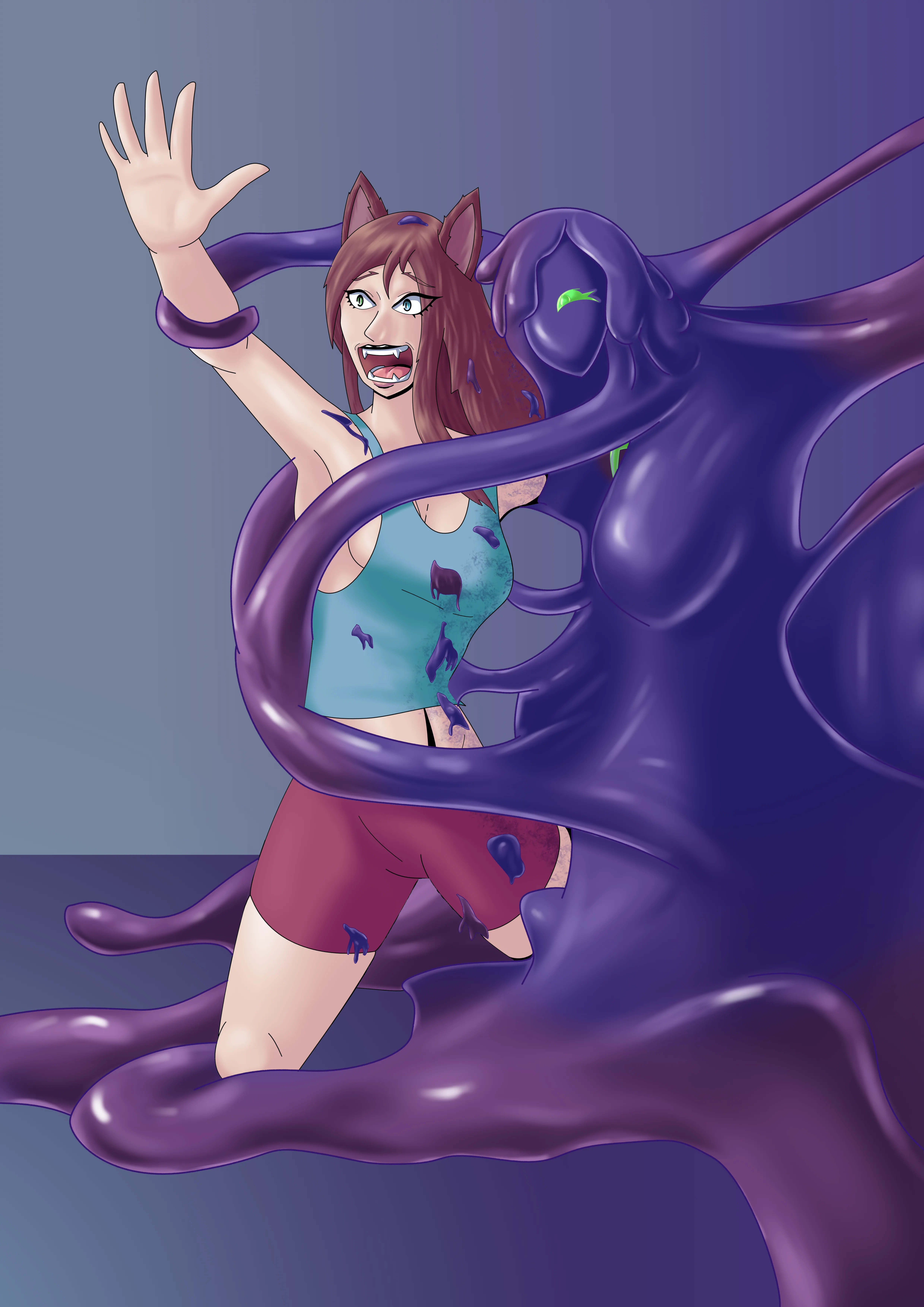 Slime turn me into a catgirl! - TG TF (OC)