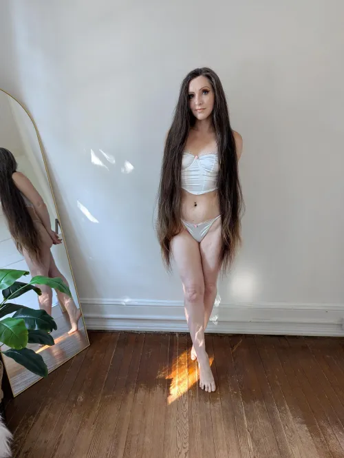 Super long and super thick graying hair