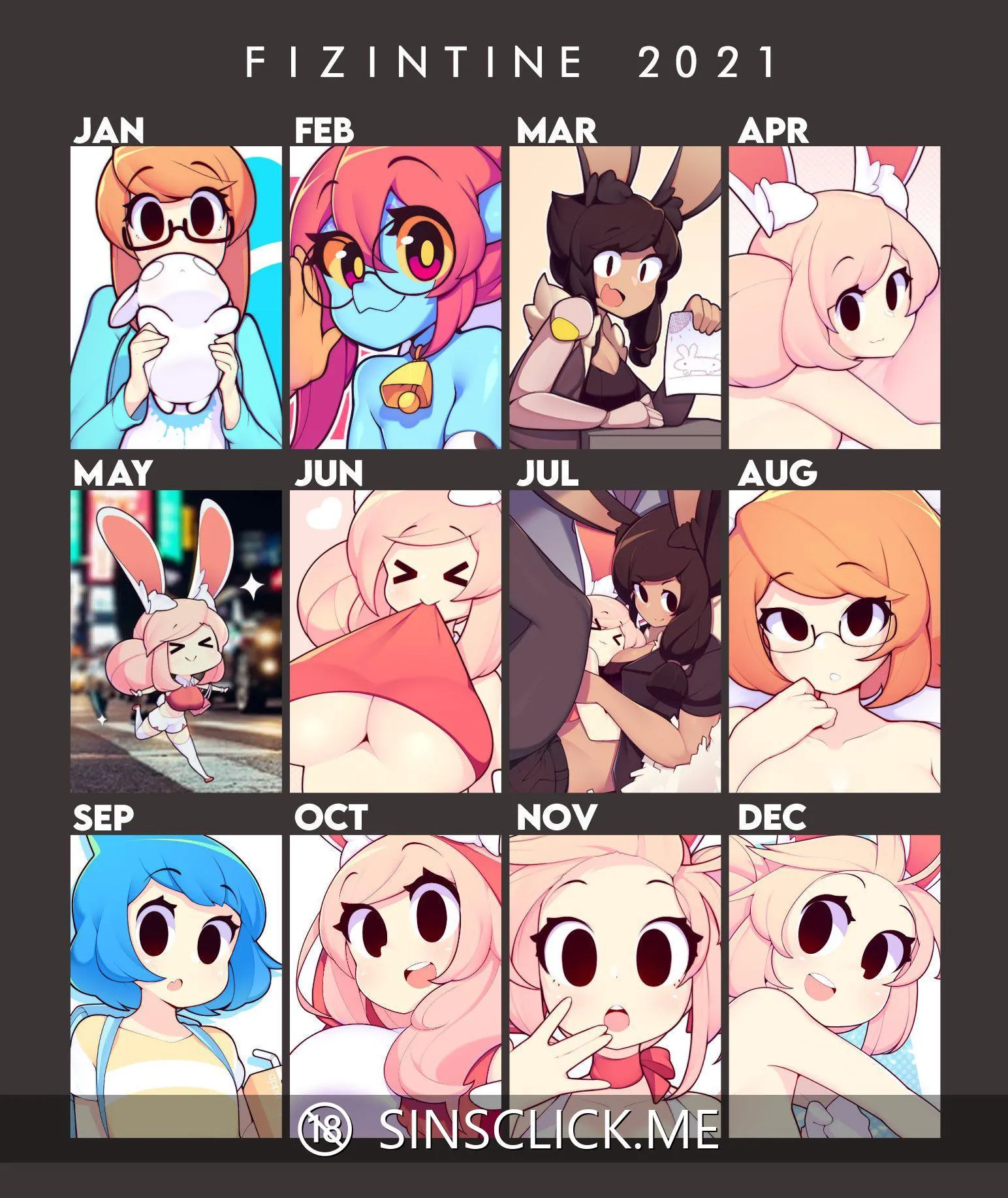 Fizintine's artworks in 2021